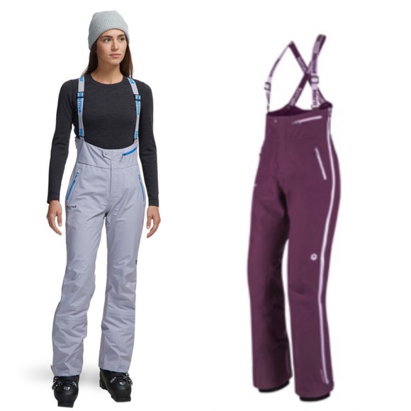 Marmot Pants - NEW GORE-Tex marmot purple snow ski bib pants xs